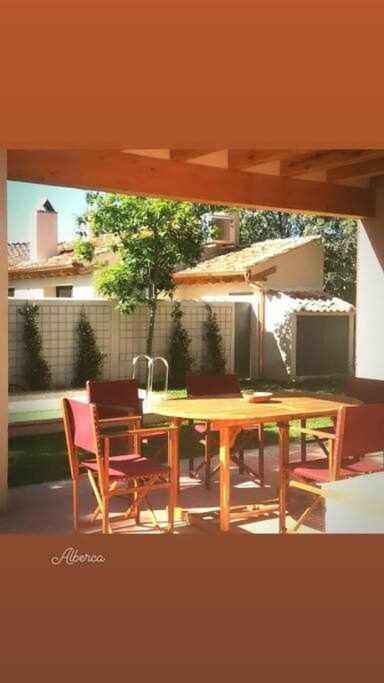 Villa La Alberca Casa Con Jardin Y Piscina Tenzuela Esterno foto
